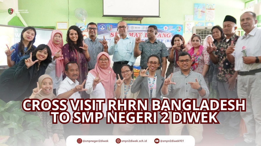Kegiatan kunjungan Delegasi RHRN2 Balangdesh untuk mempelajari Implementasi PKRS di SMPN 2 Diwek